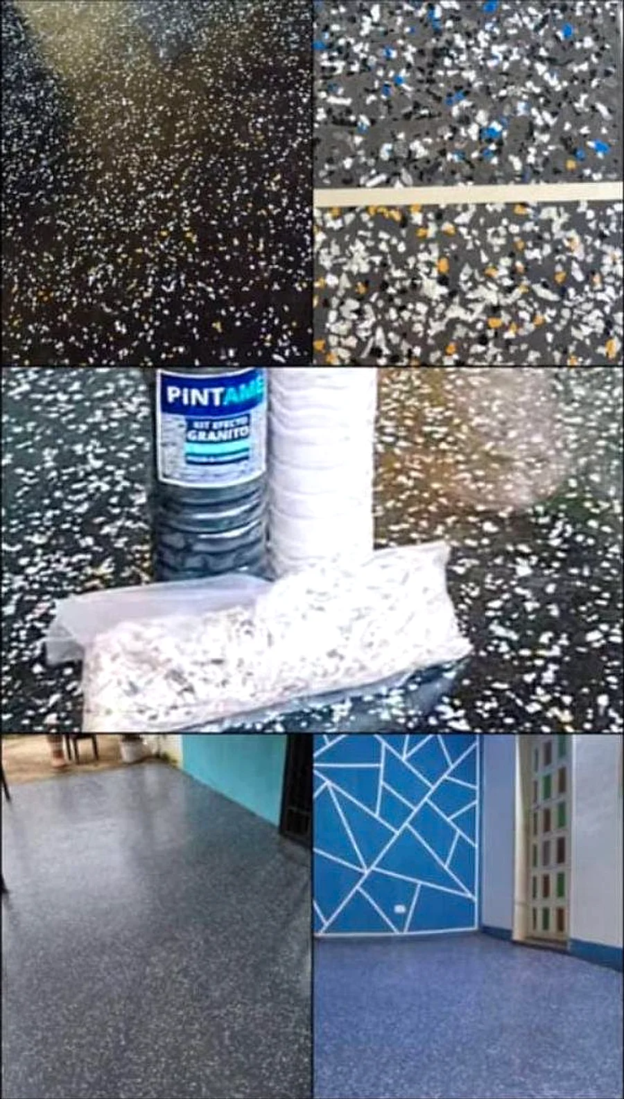 Pisos terminados con el Kit Efecto Granito